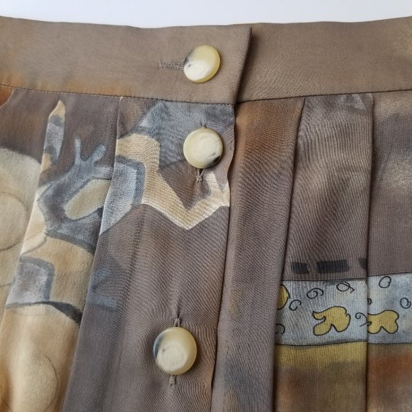 SOLD🌈1990s Laurèl oversized silk blouse & skirt - Picture 11 of 16